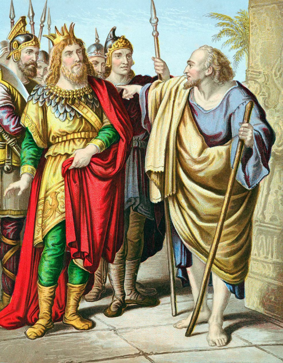 Elijah, Old Testament Prophet, Rebuking Ahab by Unbekannt