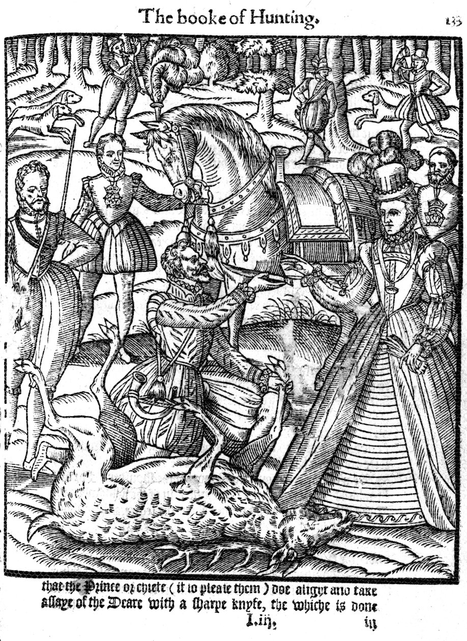 Elizabeth I Performing the Ceremony of Assaying the Stag by Unbekannt