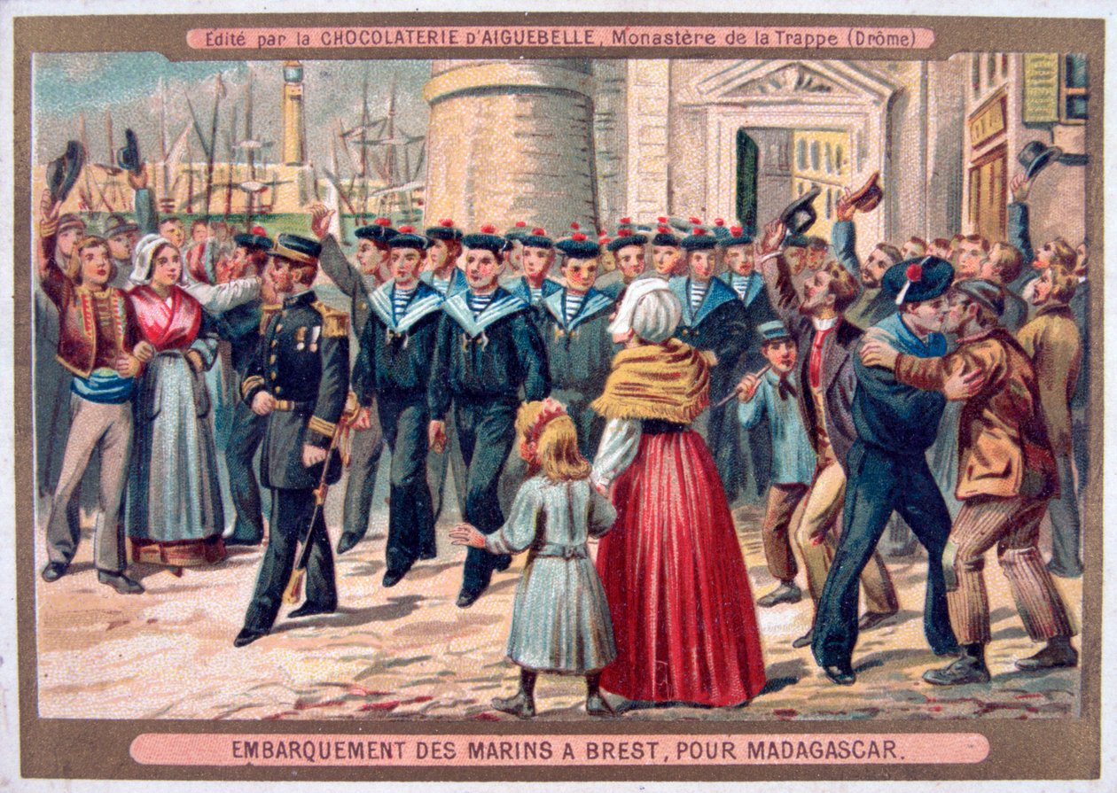 Embarkation of the Marines at Brest for Madagascar by Unbekannt