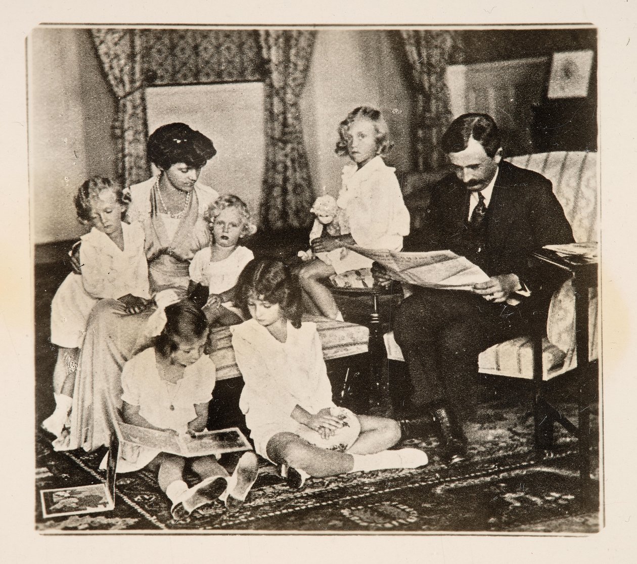 Emperor Charles I and His Family in Exile, 1920s by Unbekannt