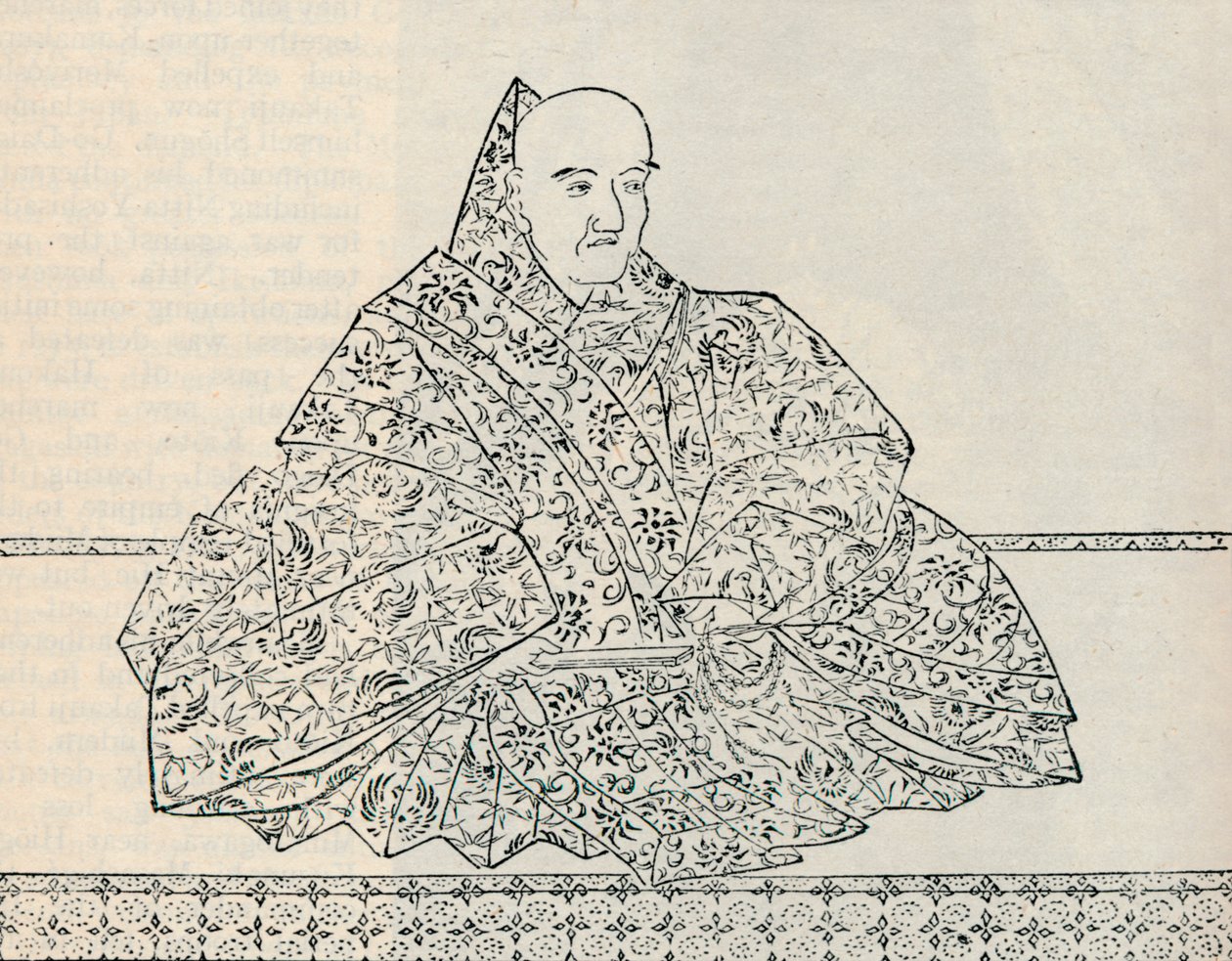 Emperor Go-Uda of Japan, in whose reign the Mongol Armada was destroyed, 1907 by Unbekannt