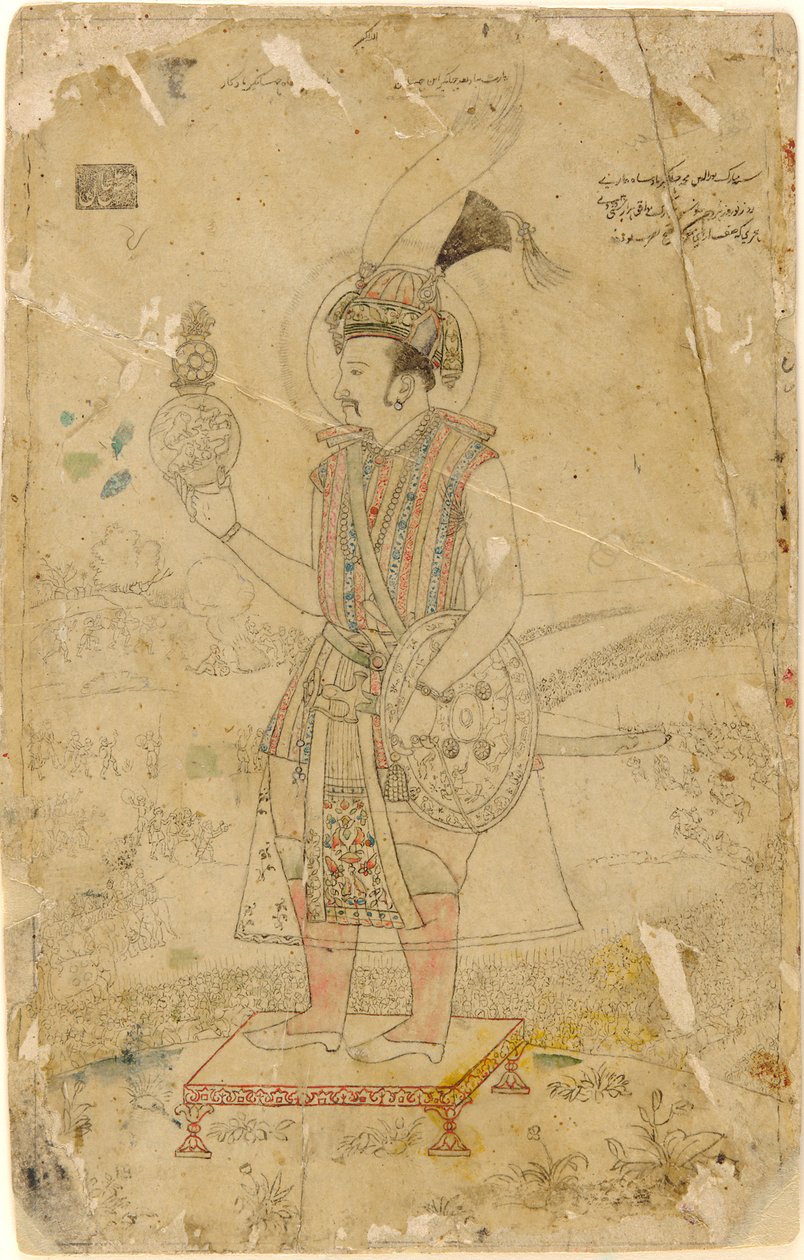 Emperor Jahangir holding an orb, early 18th century by Unbekannt