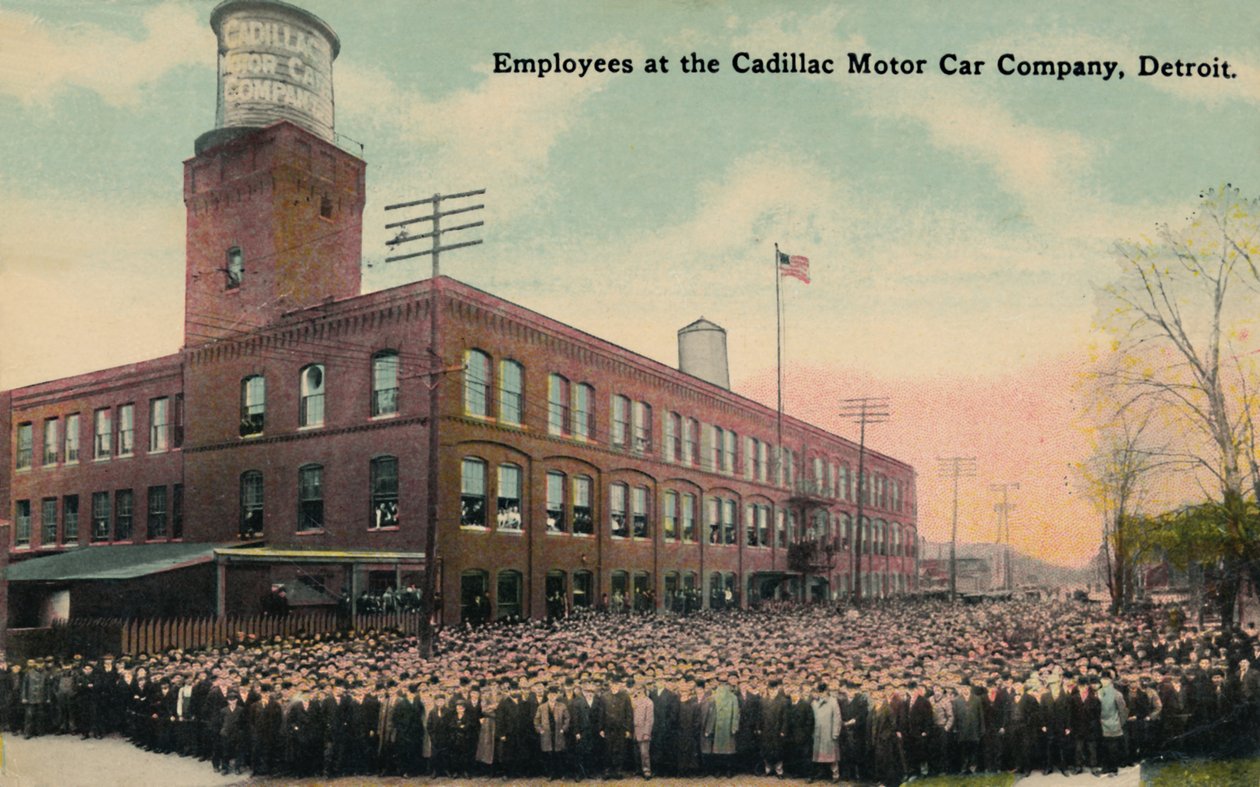 Employees at the Cadillac Motor Car Company, Detroit, c1930s by Unbekannt