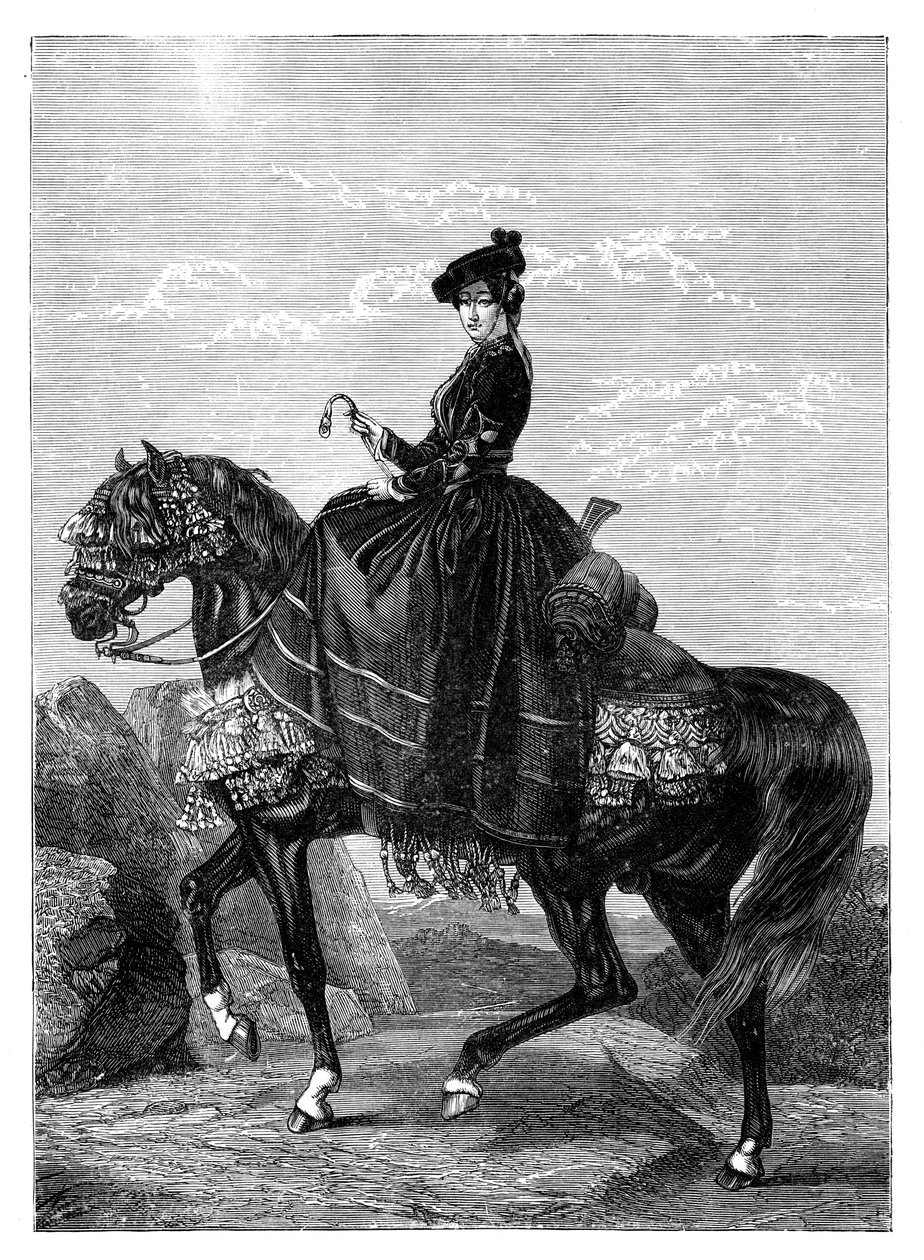 Empress Eugenie de Montijo by Unbekannt