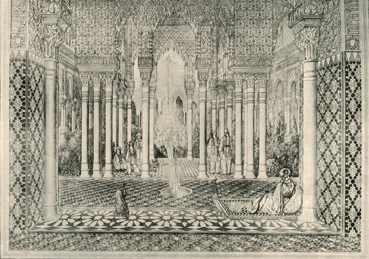 Entrance to the Court of the Lions by Unbekannt