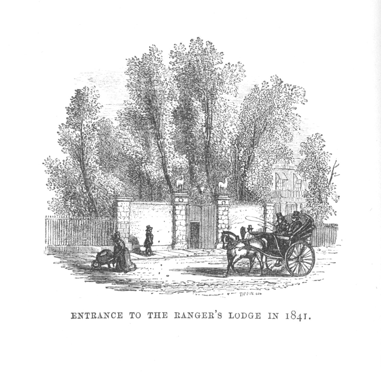 Entrance to the Rangers Lodge in 1841, c. 1870 by Unbekannt