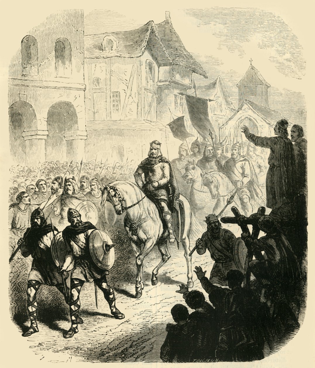 Entry of Charles Martel into Paris, After Defeating the Saracens, 732AD by Unbekannt