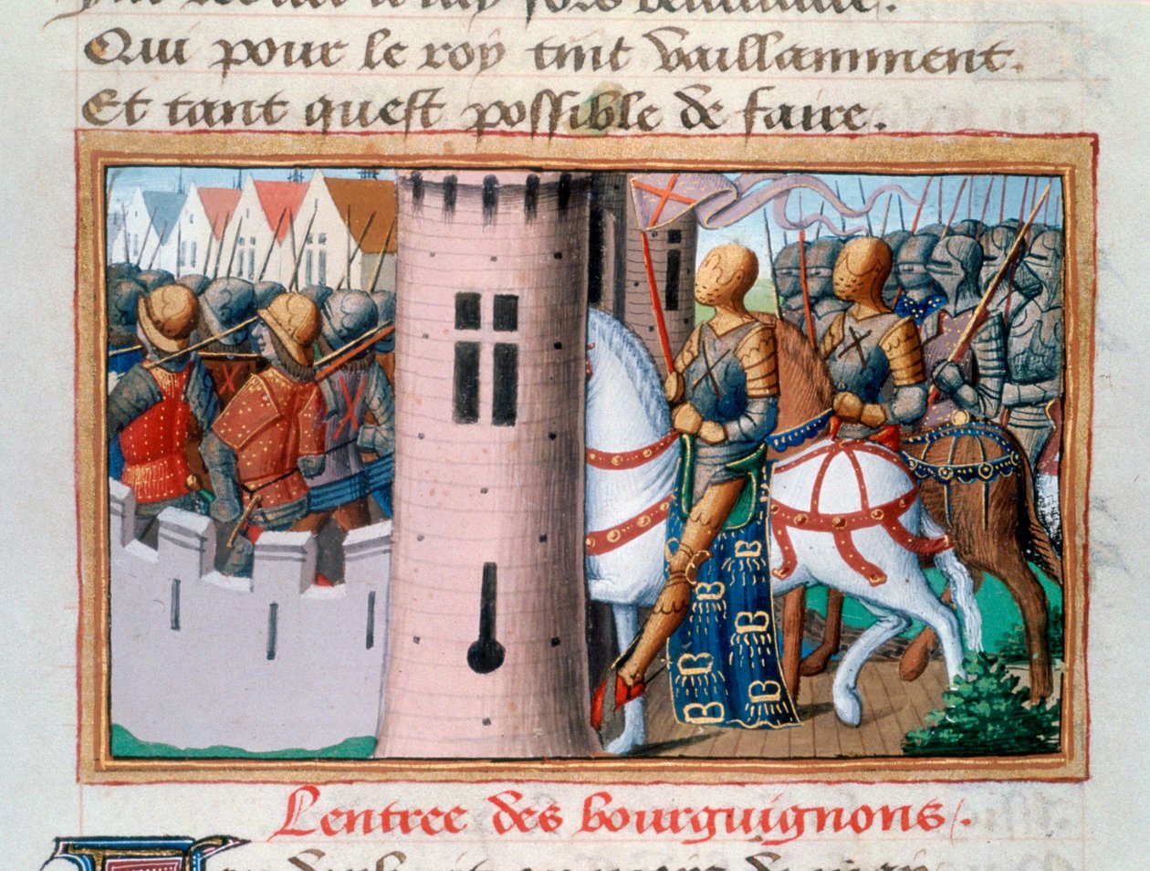 Entry of the Bourguignons to Paris, May 1418 by Unbekannt
