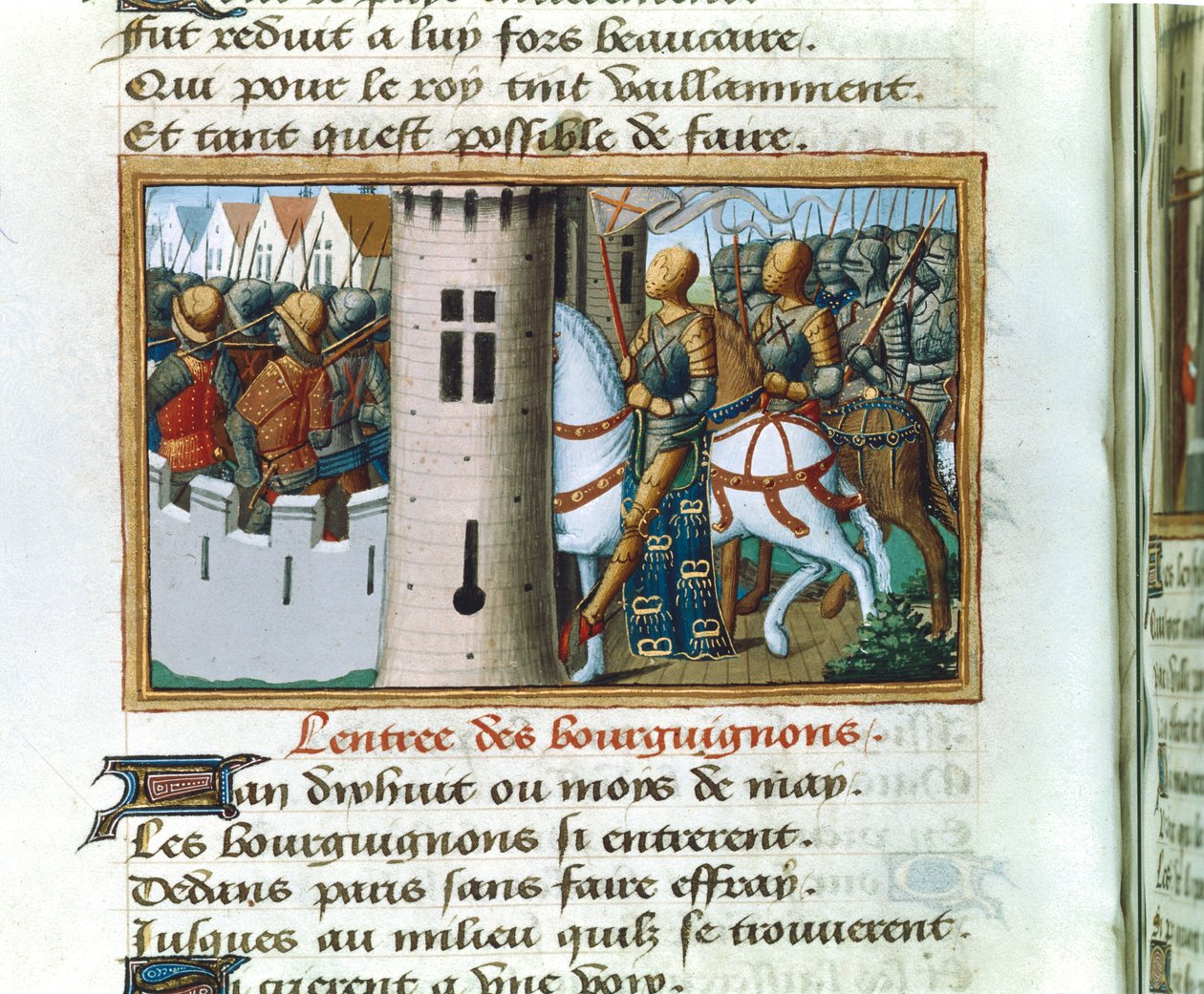 Entry of the Burgundians into Paris, 14 May 1418 by Unbekannt