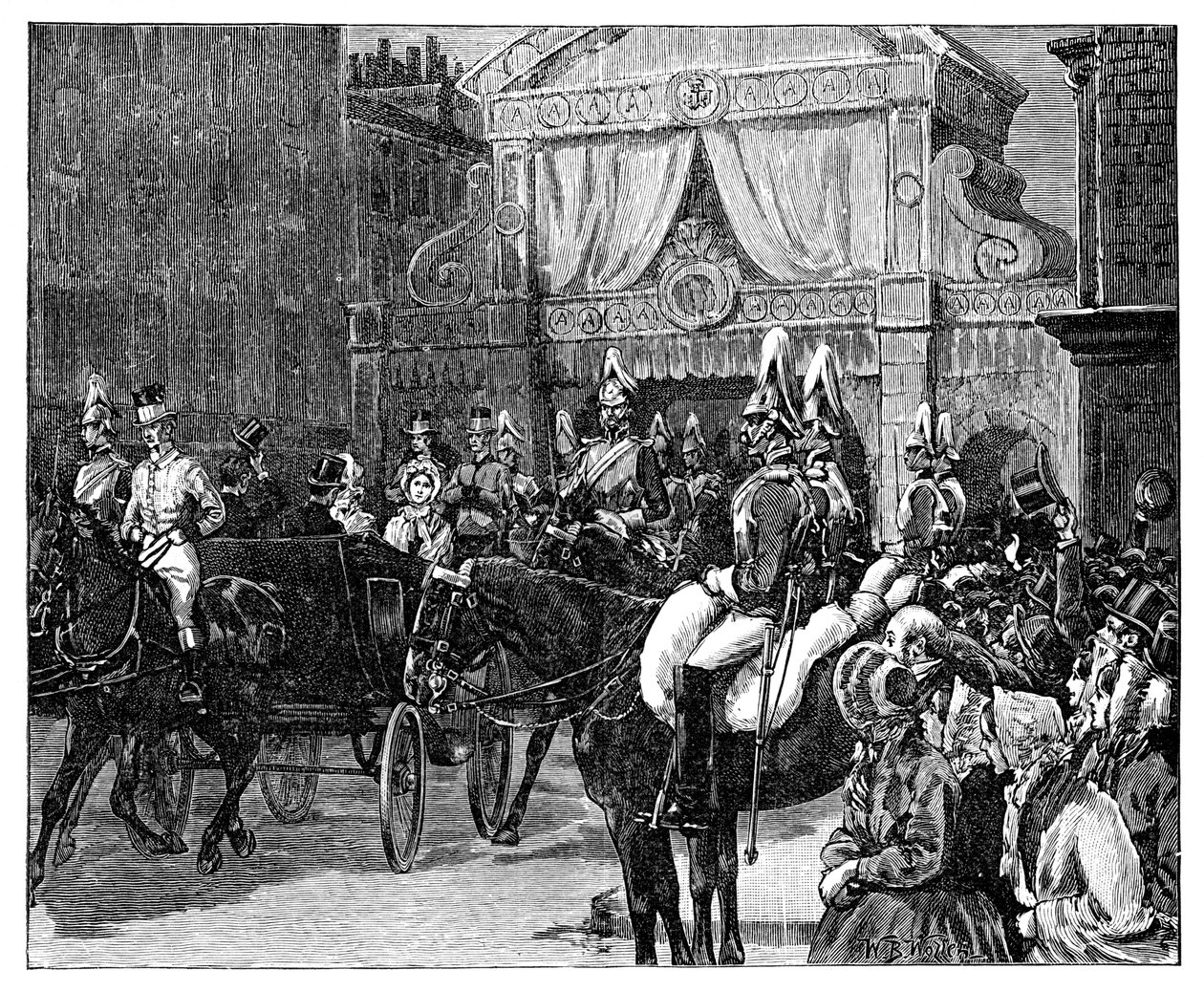 Entry of the Princess Alexandra into London by Unbekannt