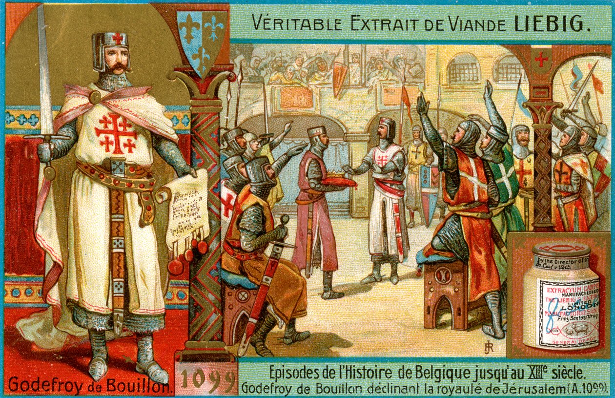 Episodes in the History of Belgium up until the 13th Century: Godfrey of Bouillon, c1900 by Unbekannt