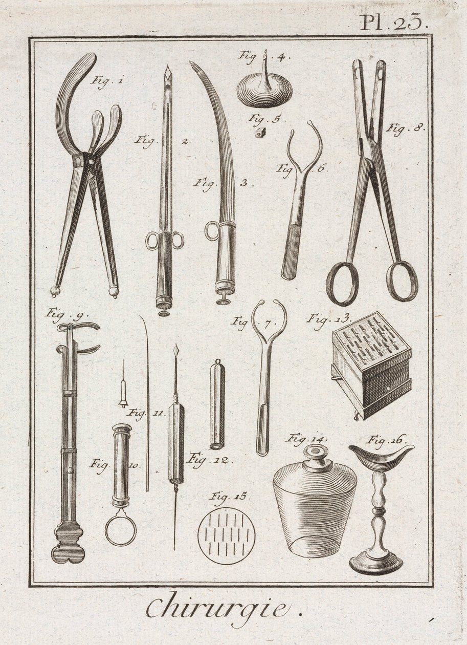 Equipment, Early-Modern Surgical instruments by Unbekannt