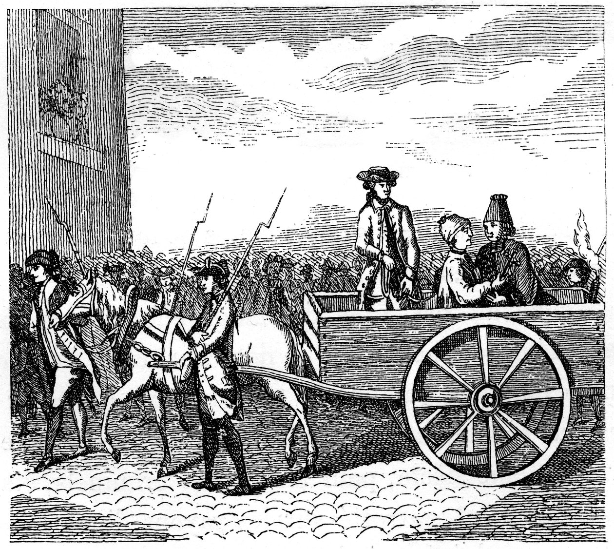Escorted by the Military to Torture, 1885 by Unbekannt