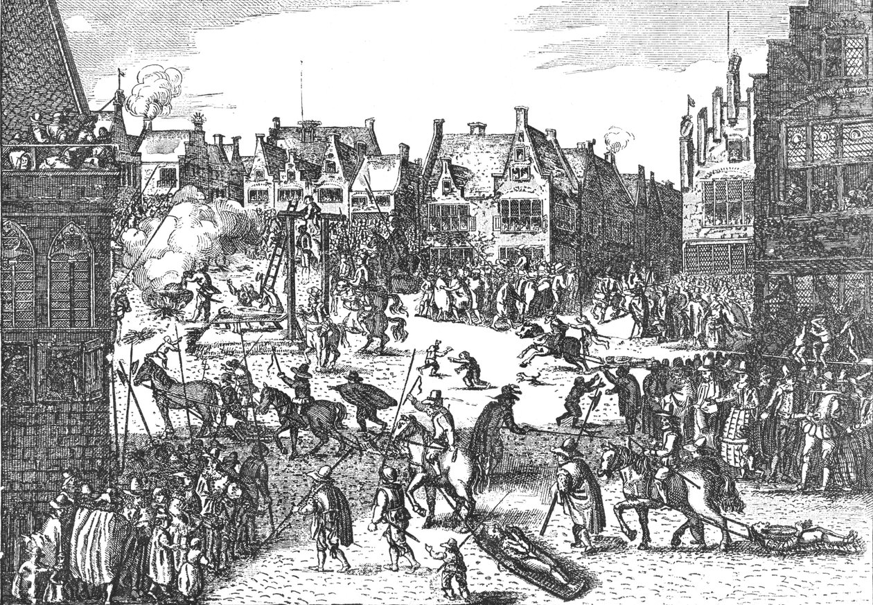 Execution of the Conspirators of the Gunpowder Plot in 1606 by Unbekannt