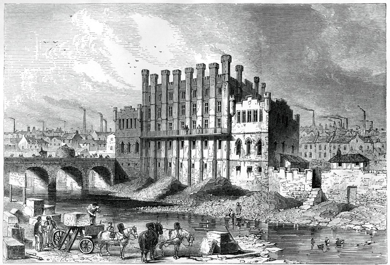 Exterior View of the Castle Grinding Mill at Sheffield by Unbekannt