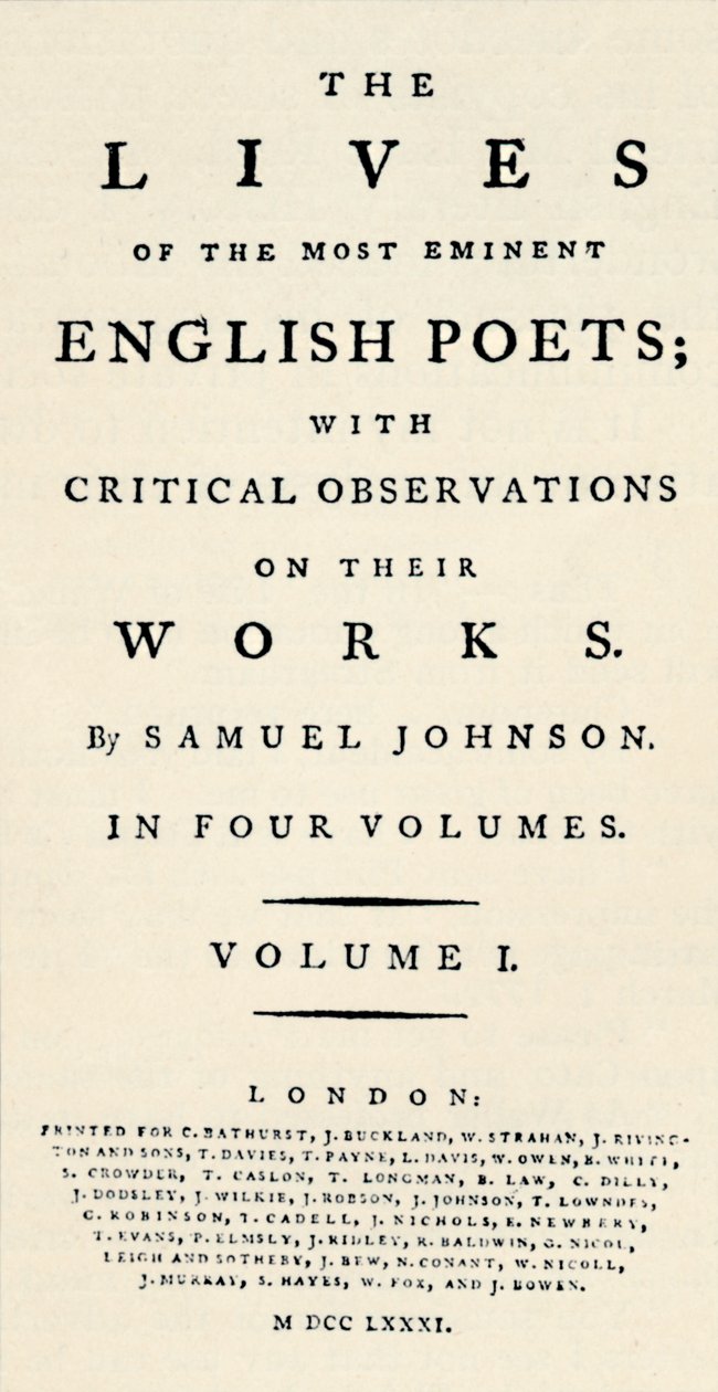 Facsimile Title-Page Reduced of Johnson