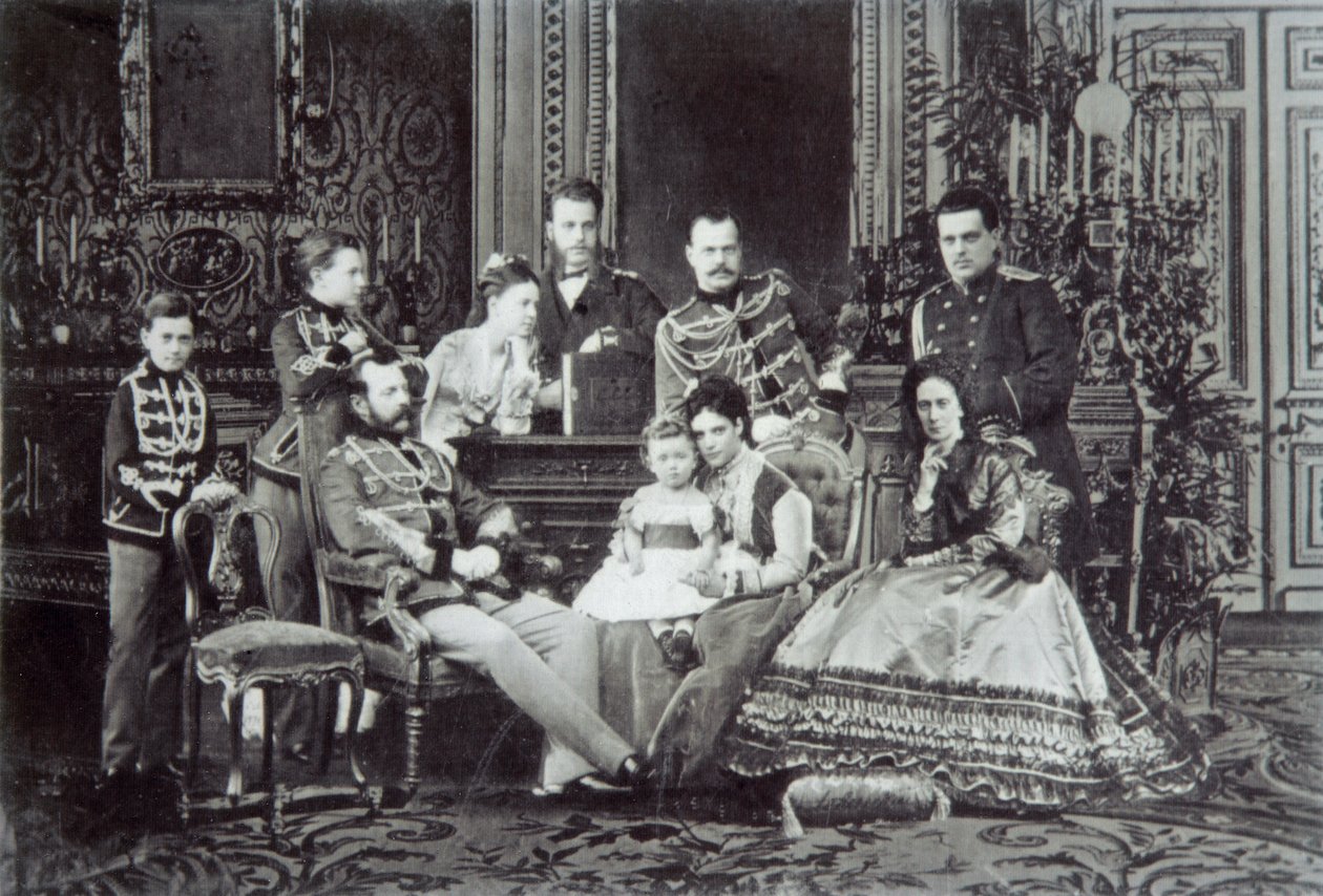 Family Portrait of Tsar Alexander II of Russia by Unbekannt