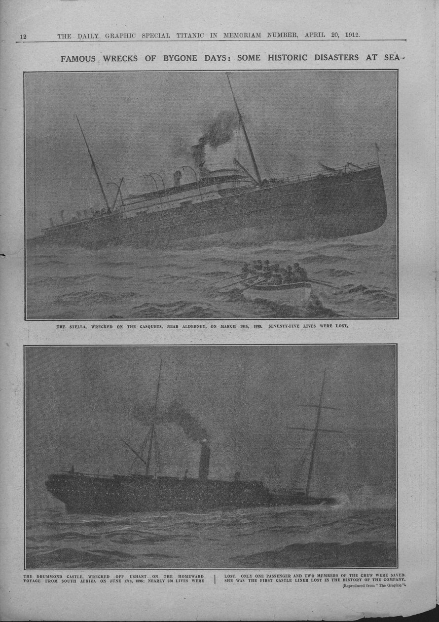 Famous Wrecks of Bygone Days: Some Historic Disasters at Sea by Unbekannt