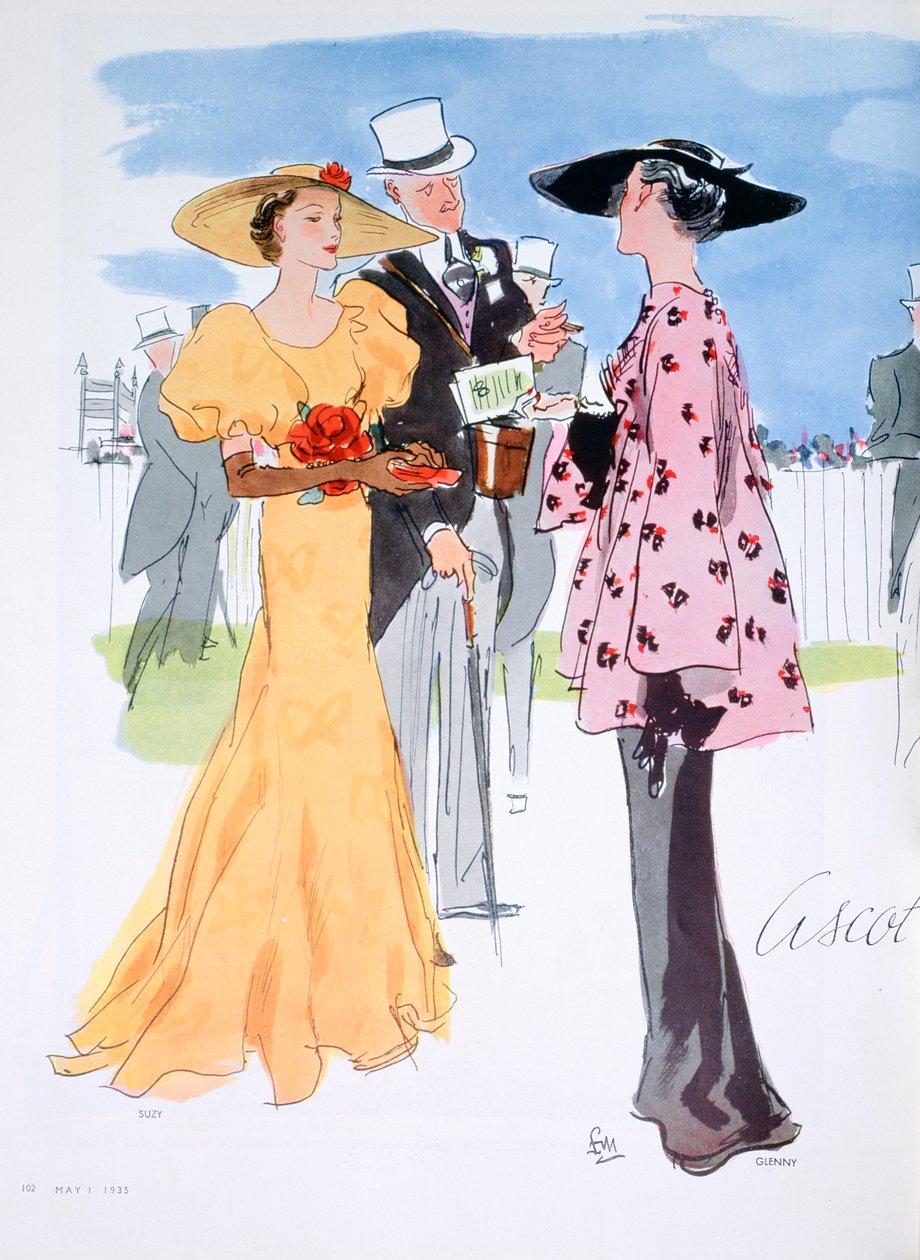Fashion illustration, 1935 by Unbekannt