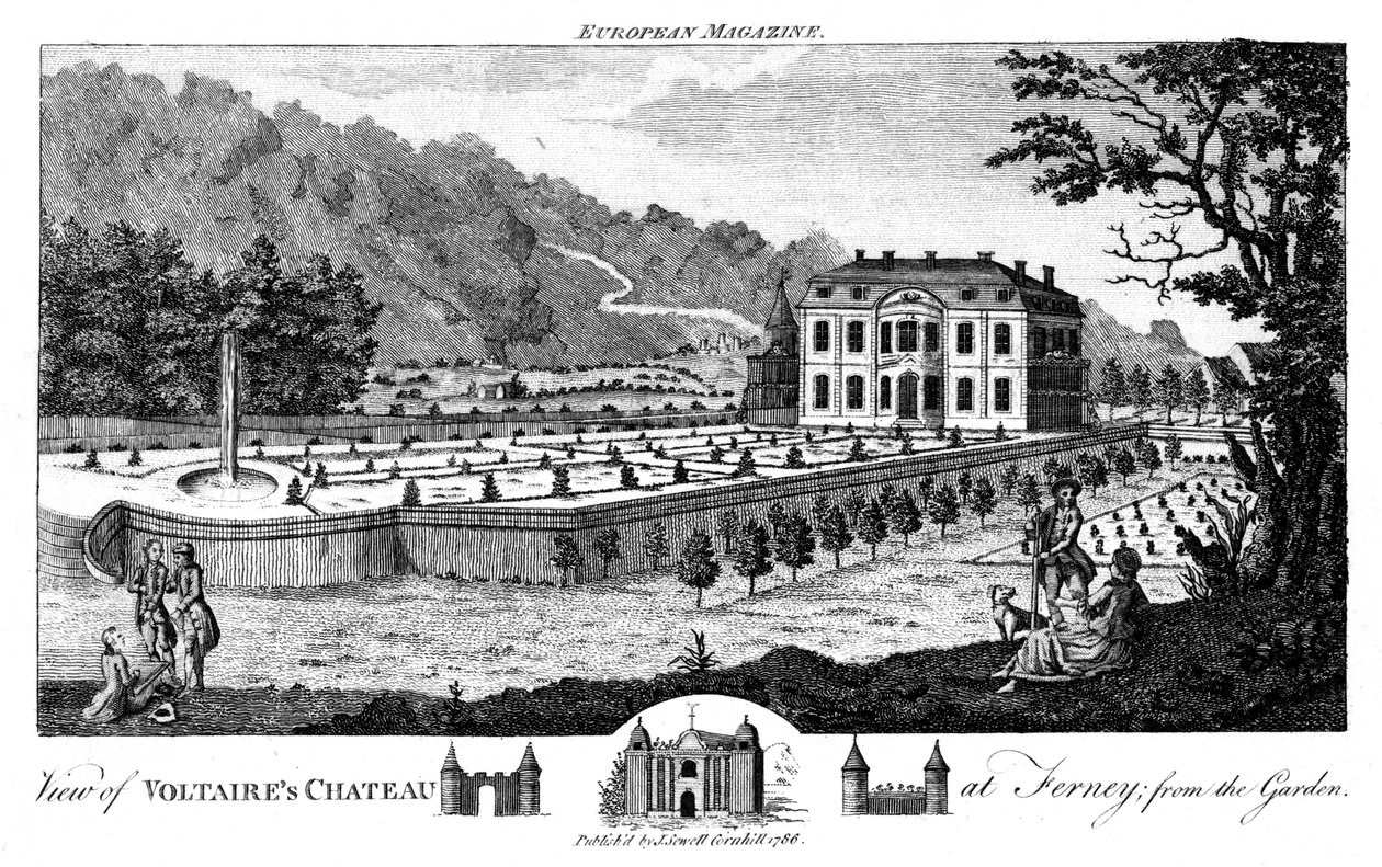 Ferney near Geneva, Switzerland, 1786 by Unbekannt