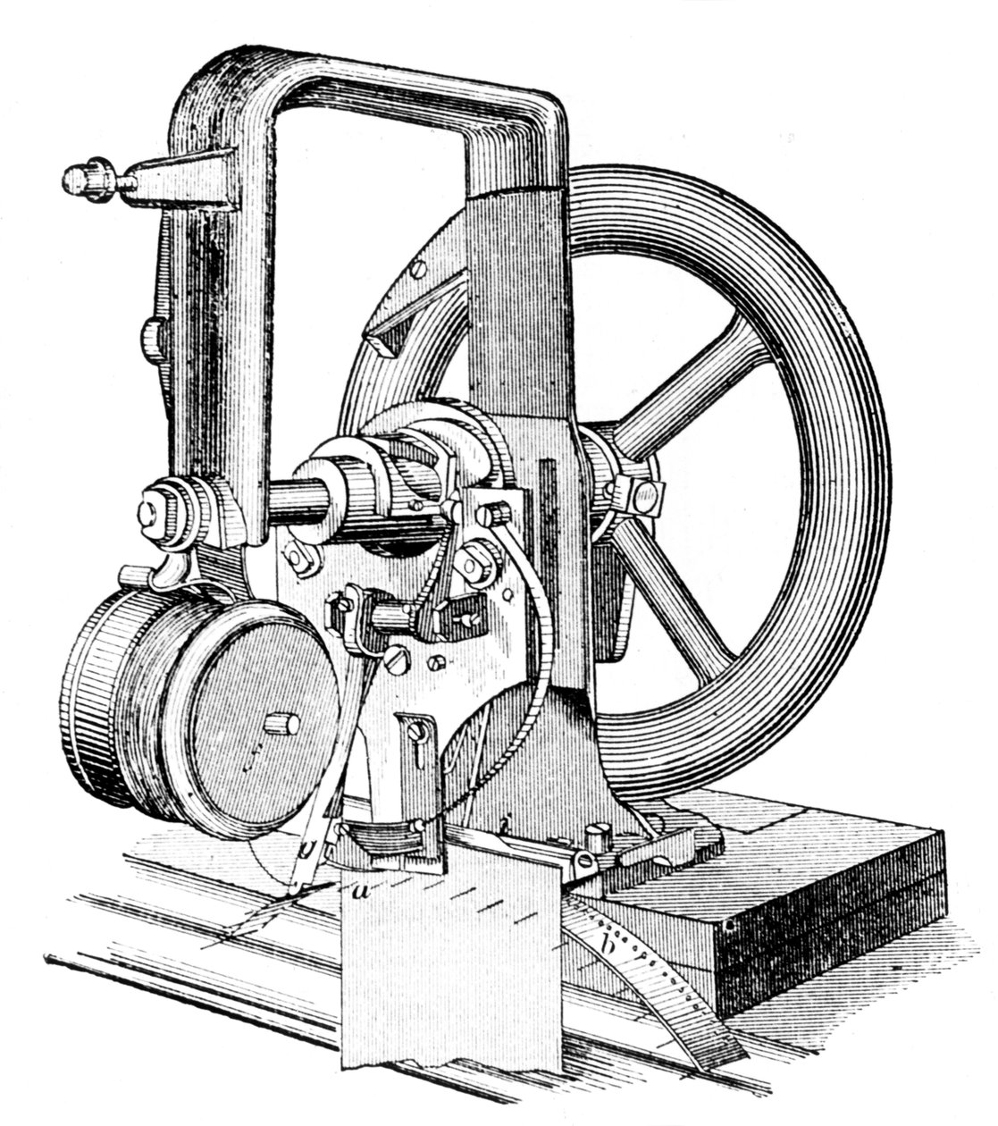 First Lockstitch Sewing Machine, Invented by Elias Howe, 19th Century by Unbekannt