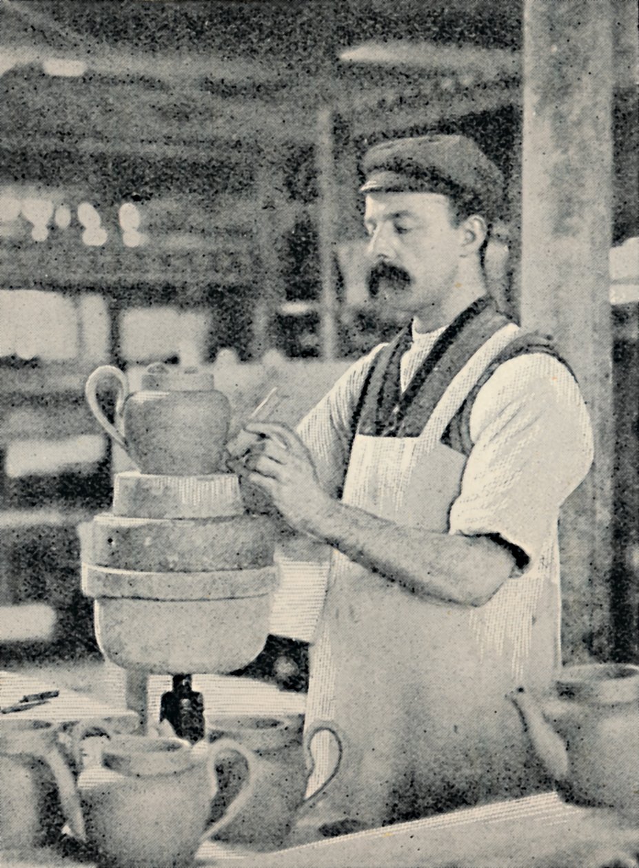 Fixing Spout on a Teapot by Unbekannt: Buy fine art print