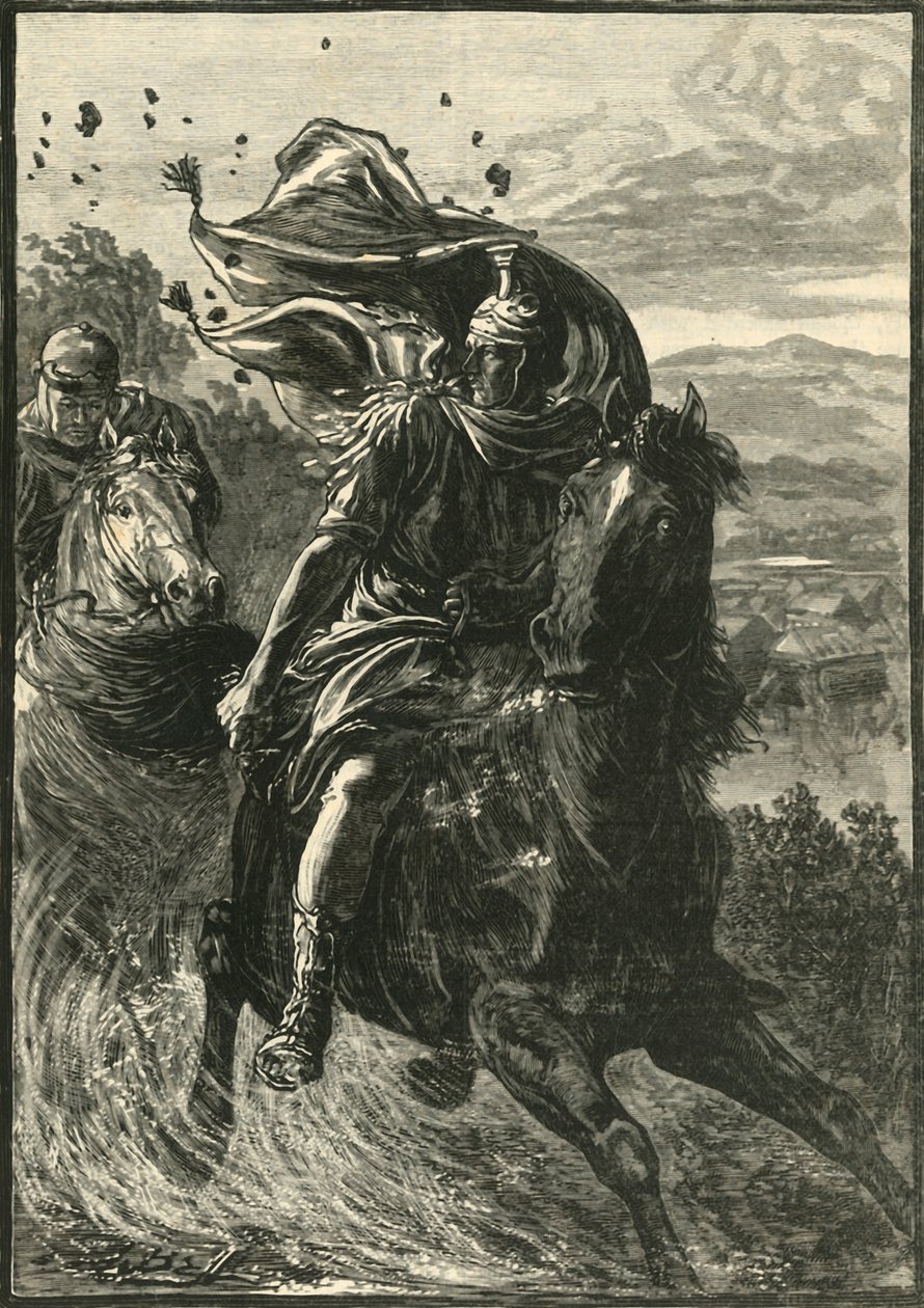 Flight of Pompey from the Battle-Field of Pharsalia by Unbekannt