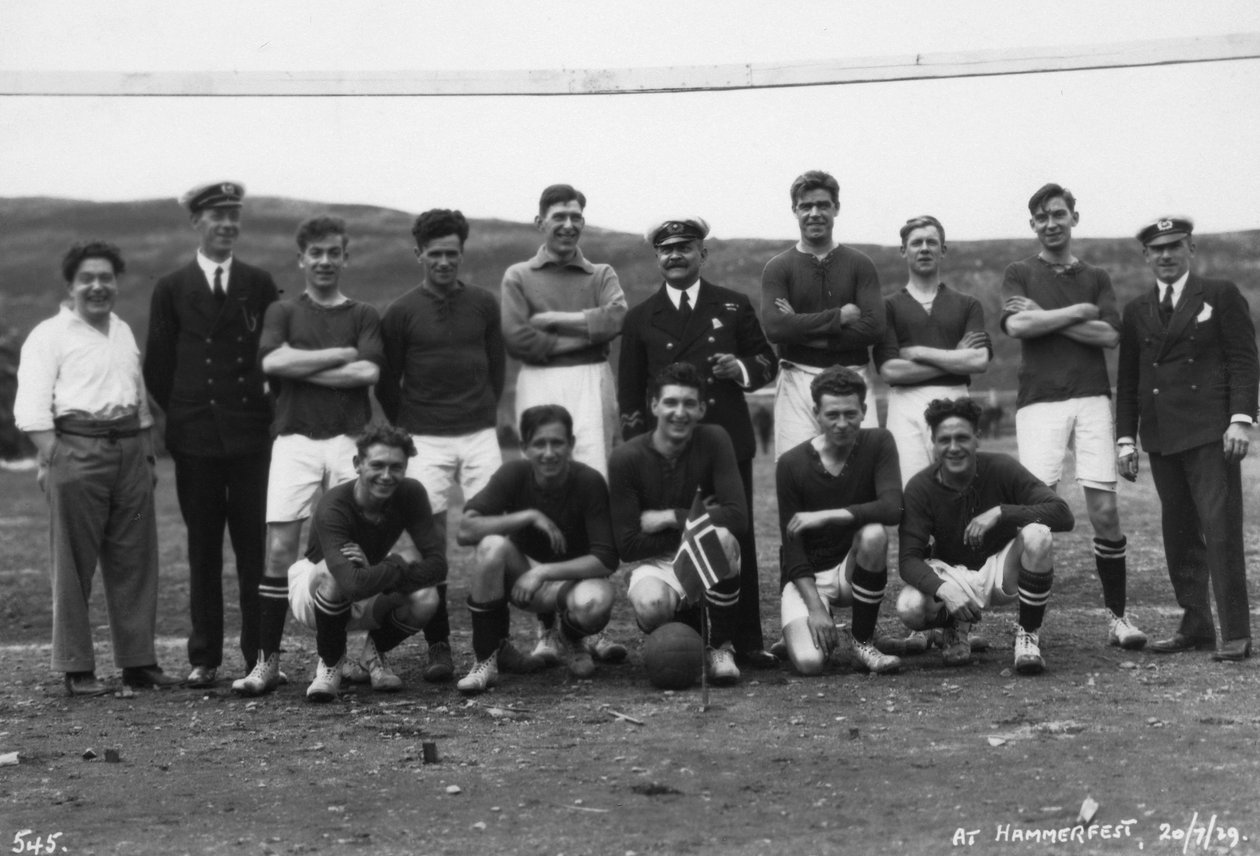 Football Team, Hammerfest, Northern Norway by Unbekannt