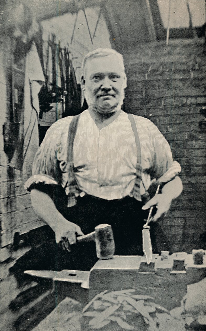 Forging a Blade, c1917 by Unbekannt