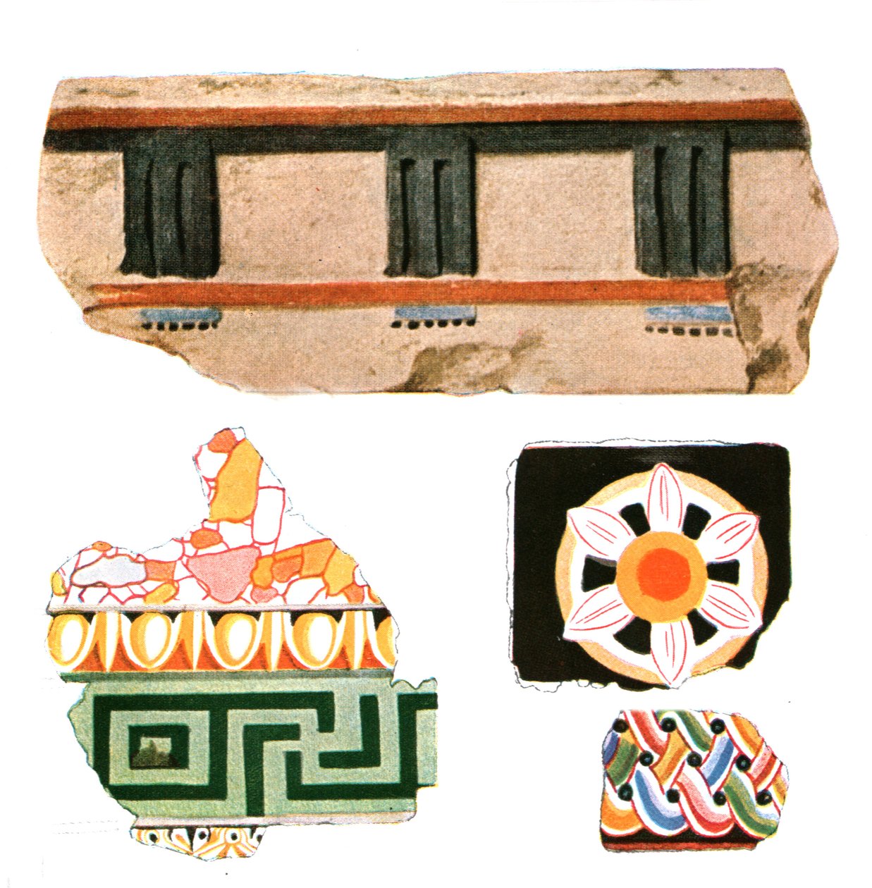 Fragments of Decoration from Delos, Greece, 1928 by Unbekannt