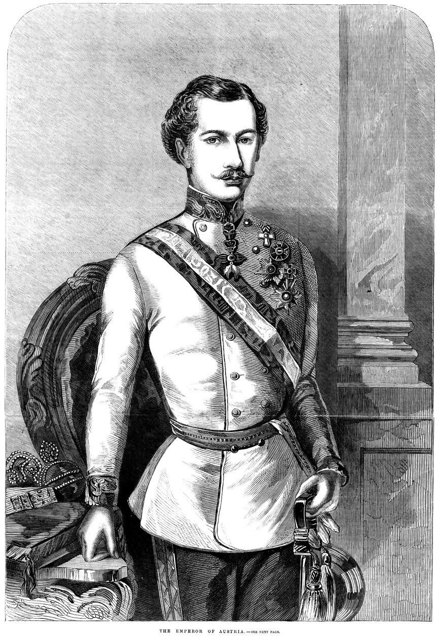 Franz Joseph I, Emperor of Austria, 1859 by Unbekannt