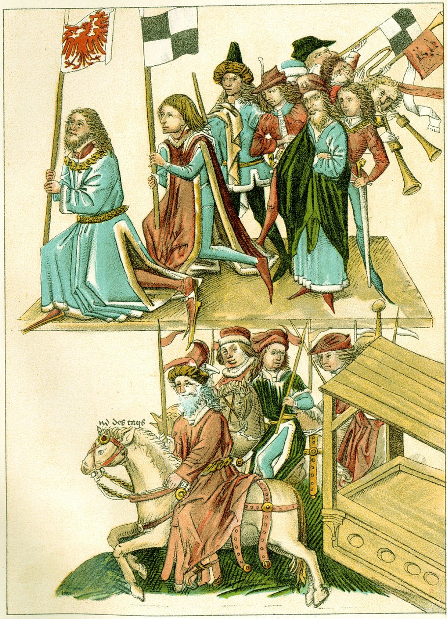 Frederick I Receives Brandenburg (Copy of an Illustration from the Richentals Illustrated Chronicle) by Unbekannt