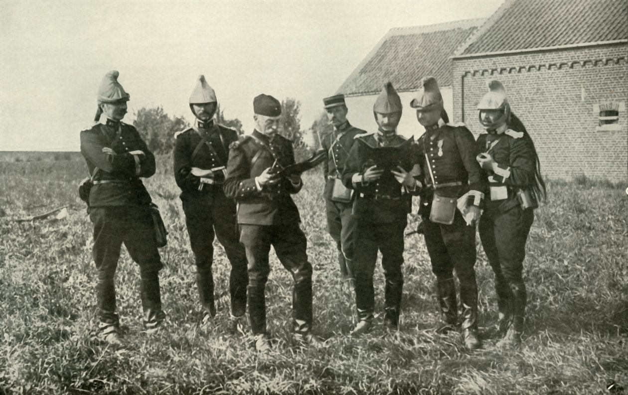 French Staff Officers in Consultation by Unbekannt