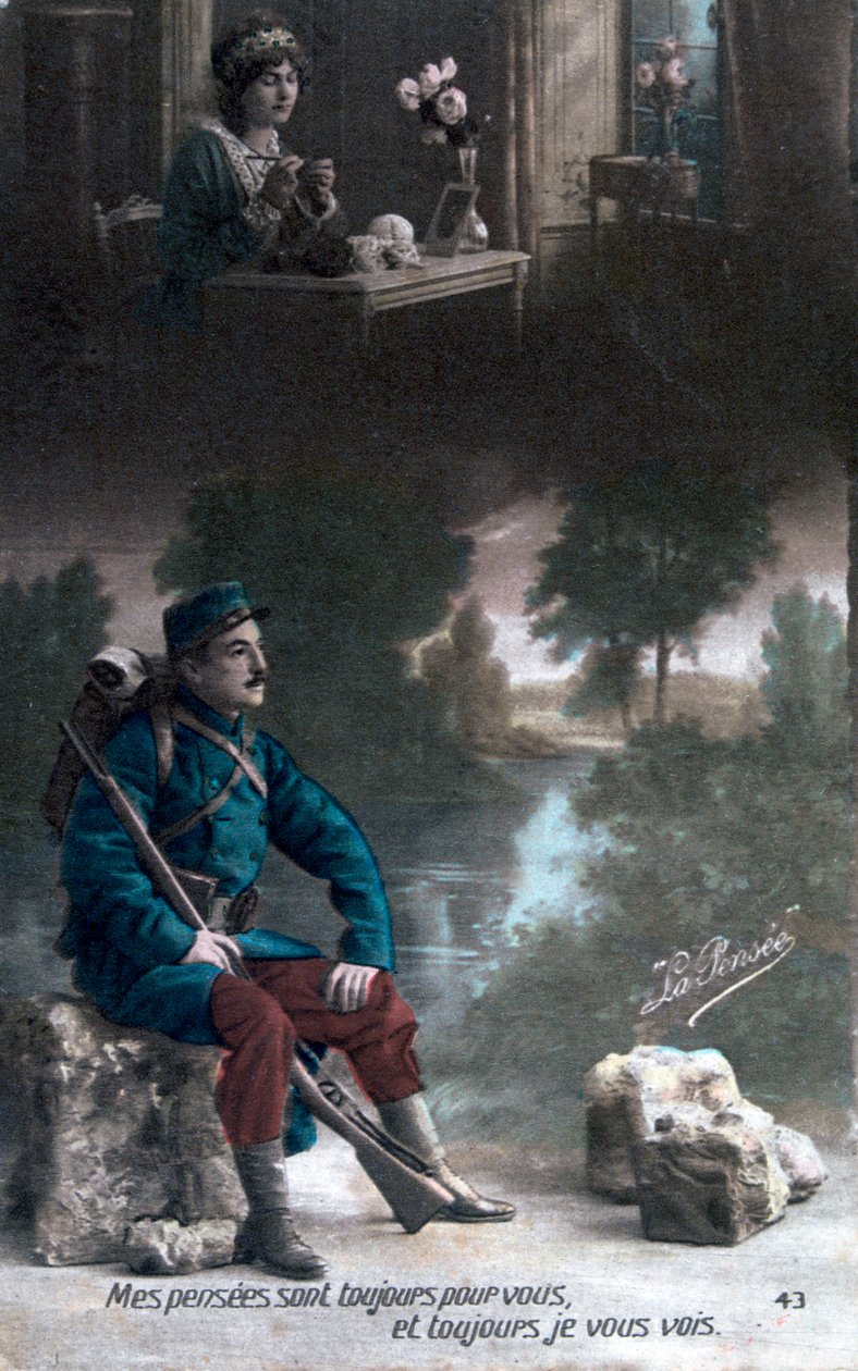 French WWI Postcard by Unbekannt