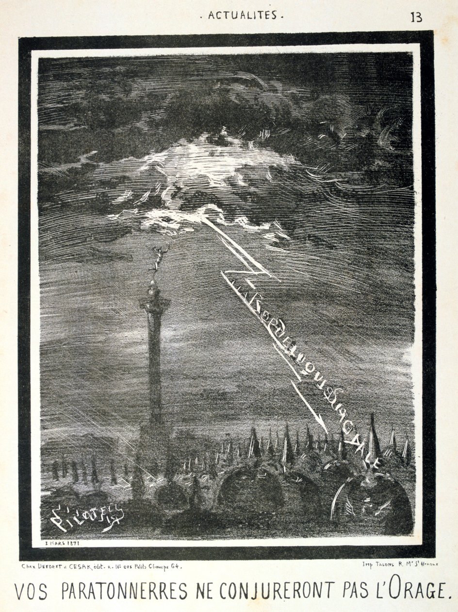 French Anti-Prussian Cartoon, 1871 by Unbekannt