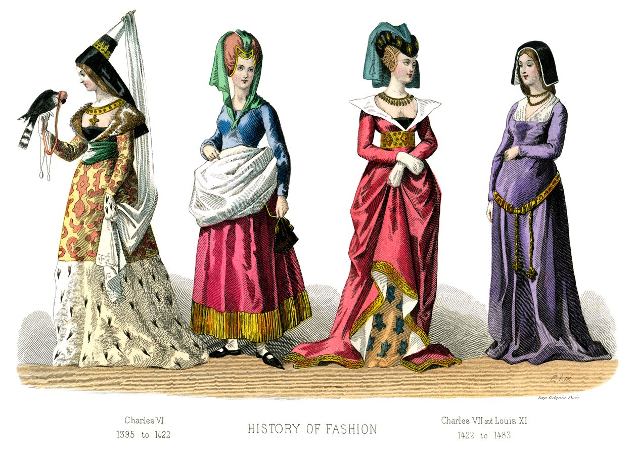 French costume: Charles VI, Charles VII, Louis XI by Unbekannt