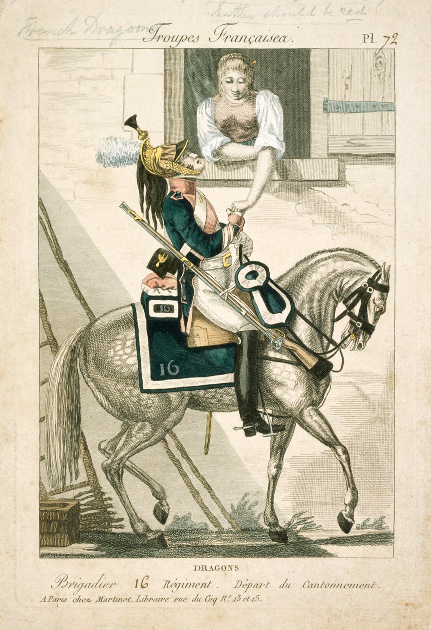 French dragoon of the Napoleonic Wars by Unbekannt