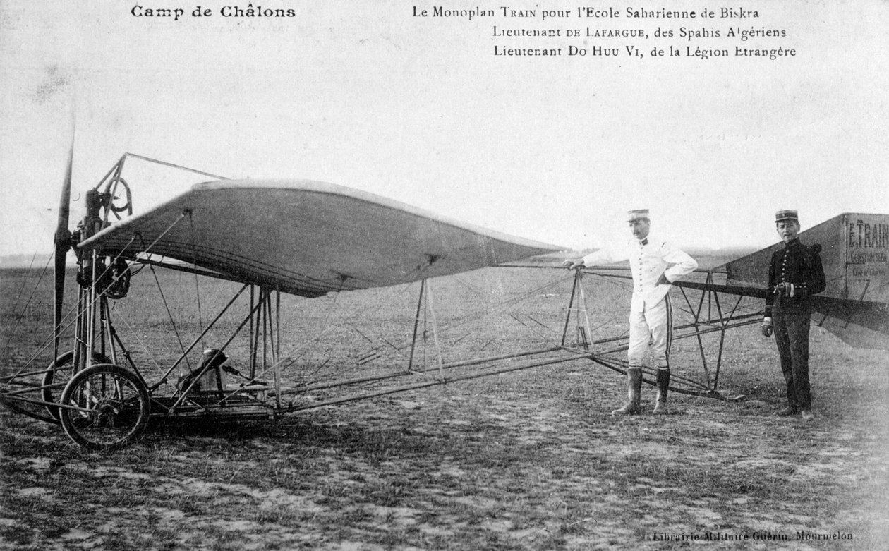 French monoplane, Biskra, Algeria by Unbekannt