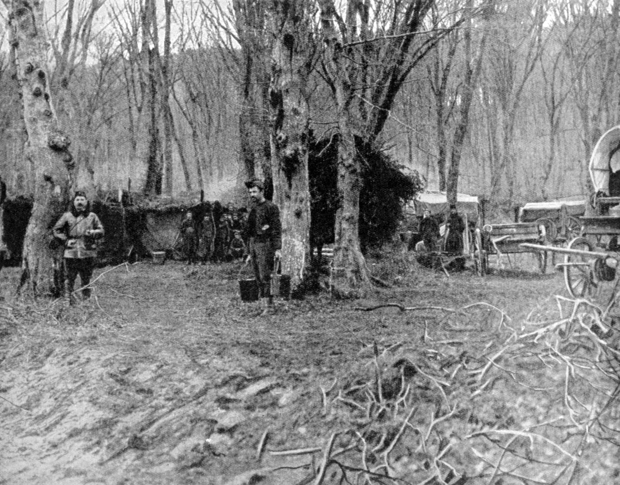 French Rest Area and Soup Kitchen Behind the Lines, World War I by Unbekannt
