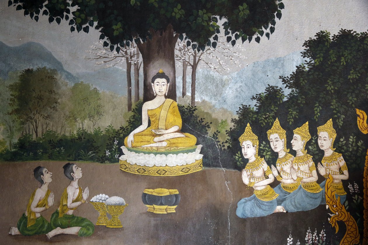 Fresco Depicting a Scene of the Buddha