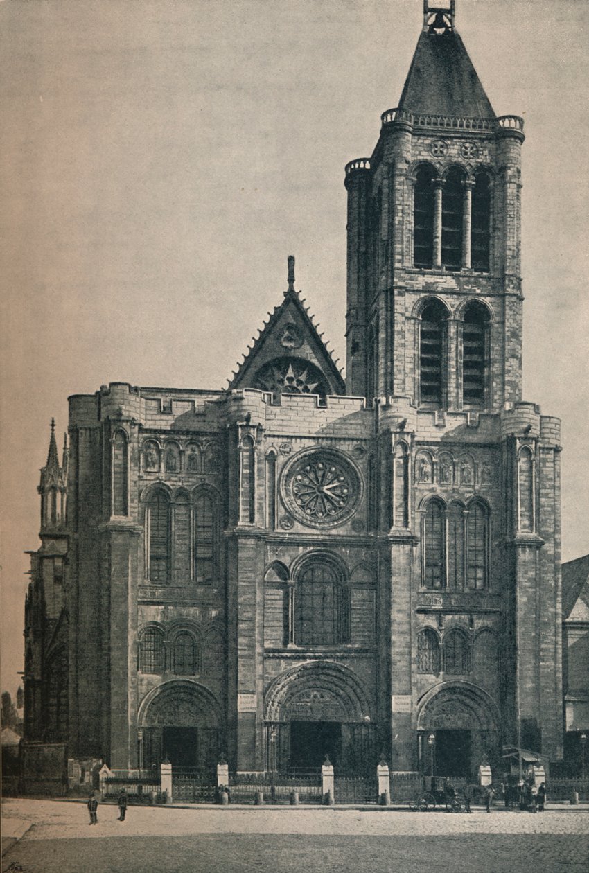 Front of the Abbey Church of Saint Denis, The Burial Place of the French Kings, c1906, 1907 by Unbekannt