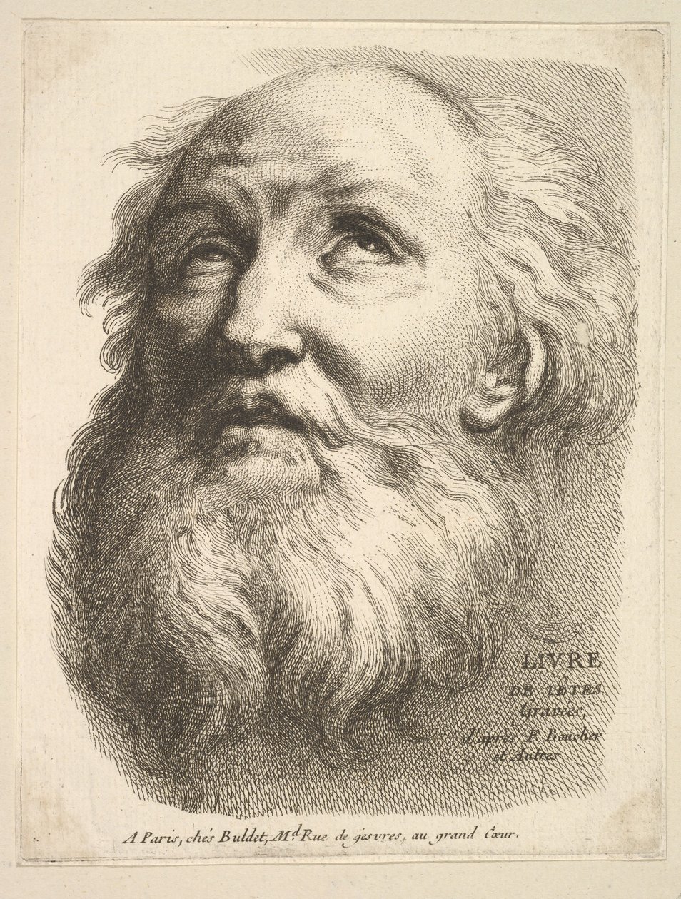 Frontispiece: Head of a Bearded Man, from Livre de Têtes Gravées d