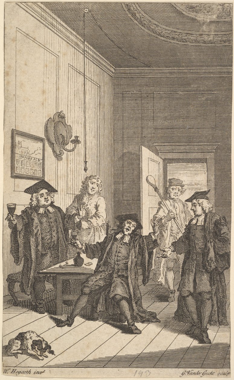 Frontispiece to The Humours of Oxford, April 1730 by Unbekannt