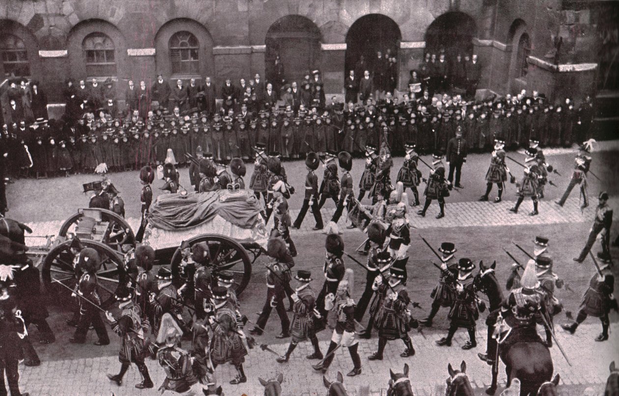 Funeral Procession of King Edward VII, Whitehall, London by Unbekannt