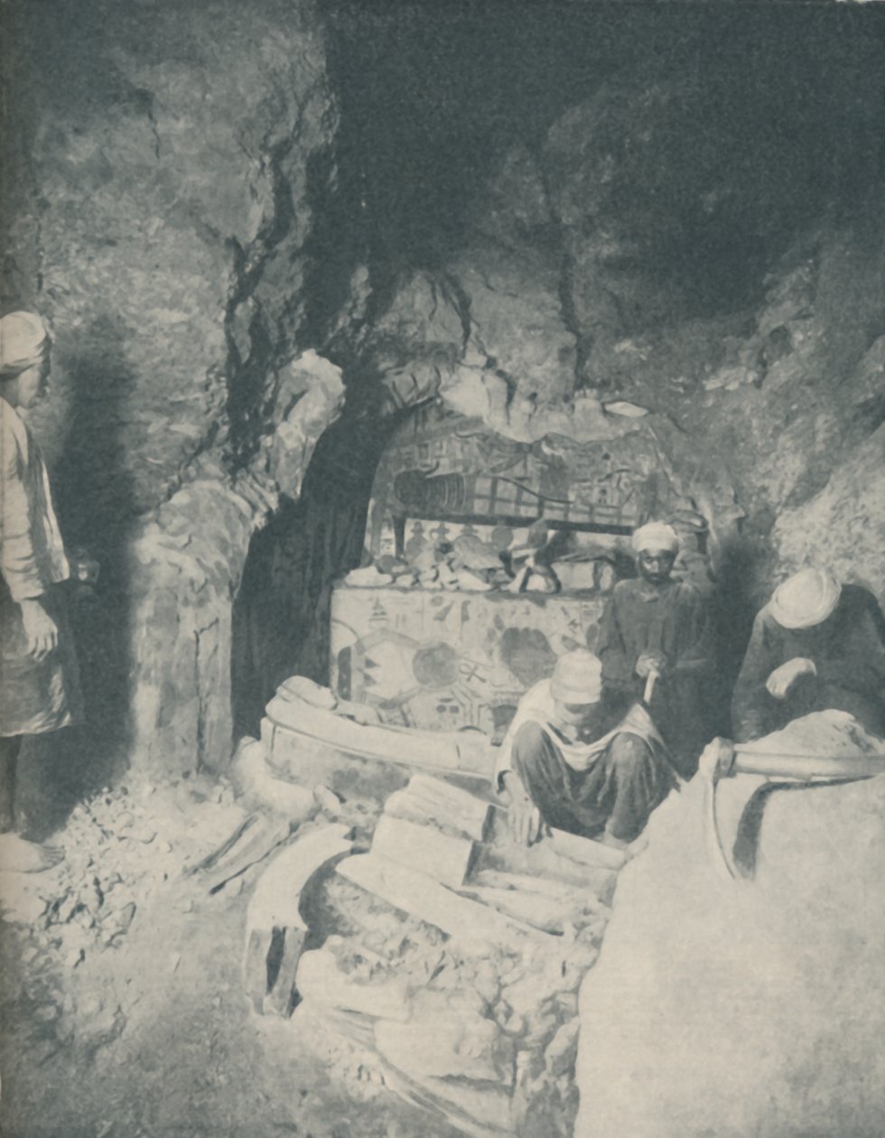 Funerary Chamber Where Egyptian Mummies Awaited Resurrection, c1935 by Unbekannt