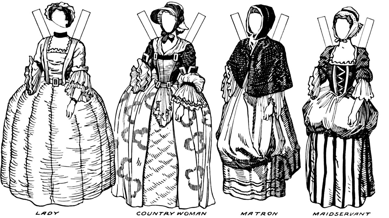 Gallery of Historic Costume: What People Wore in Early Georgian Days by Unbekannt