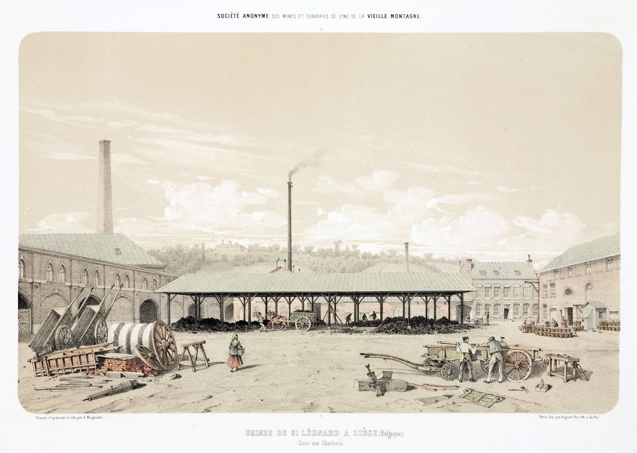 General Industrial Scenes Coal Store, St Leonard, Liege, Belgium by Unbekannt