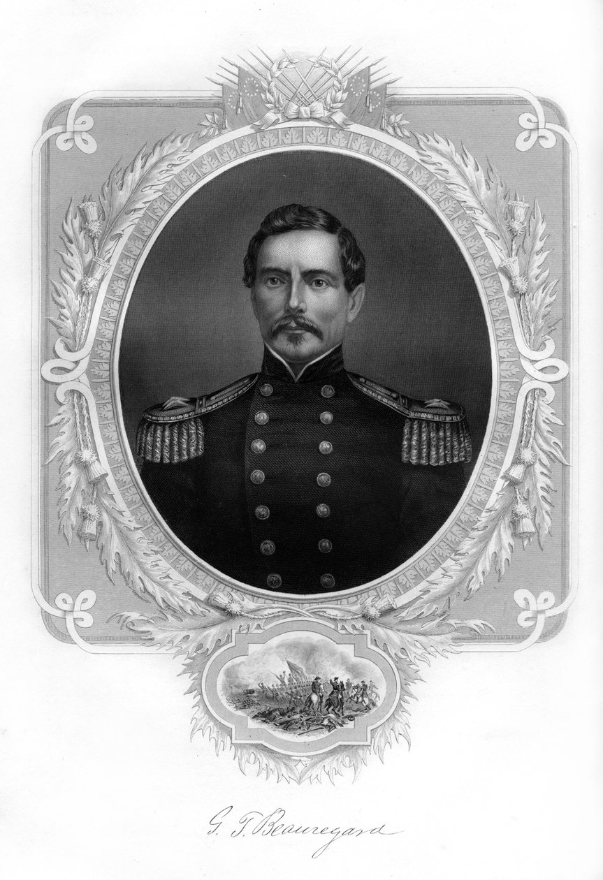 General PGT Beauregard, Confederate Army General, 1862-1867 by Unbekannt