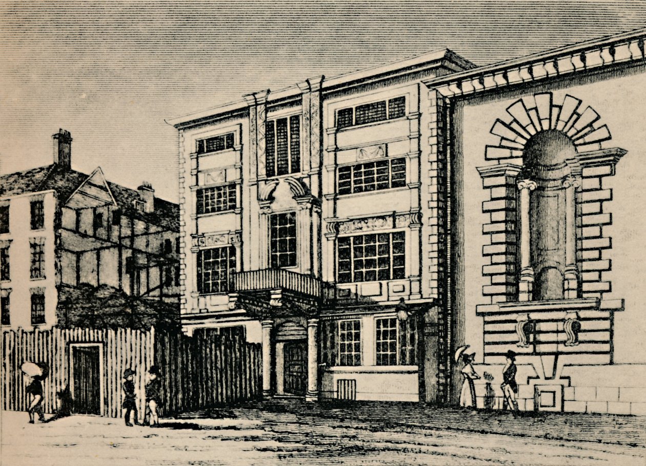General Post Office - Showing Buildings Adjoining Lloyds Coffee House by Unbekannt