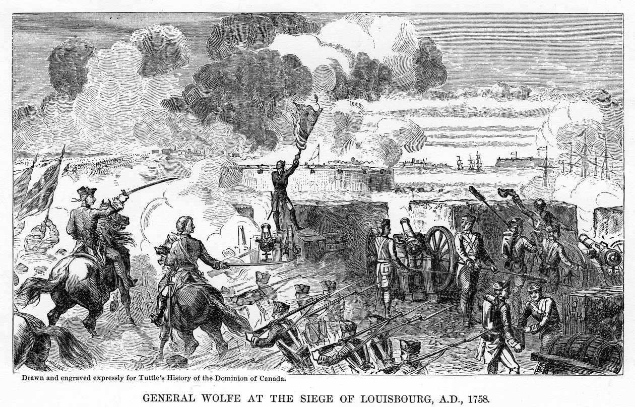 General Wolfe at the Siege of Louisbourg, AD 1758 by Unbekannt